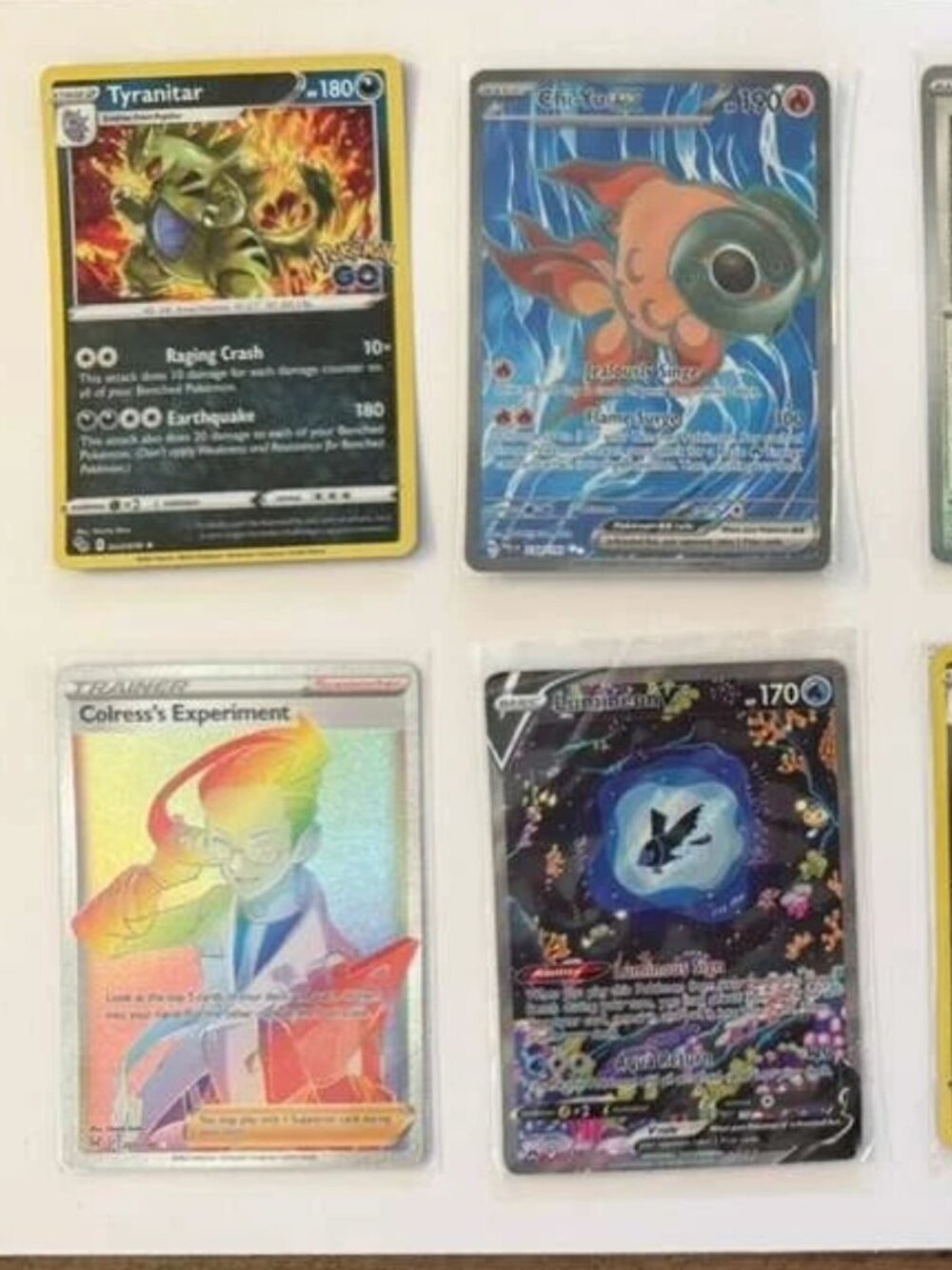 Pokemon Card Lot – Lumineon V, Chi-Yu ex, Pikachu V, Lechonk GameStop Promo